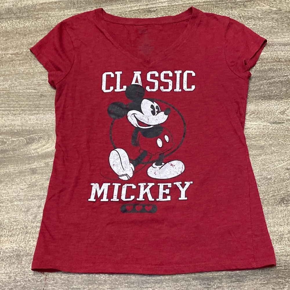 Classic Mickey Mouse Red Tee shit
